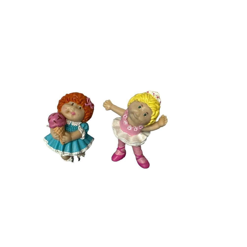 Two Cabbage Patch Kid Figures- One Ballerina And One Holding Ice Cream